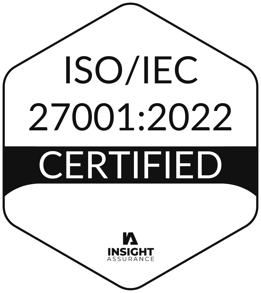 ISO/IEC 27001:2022 certified